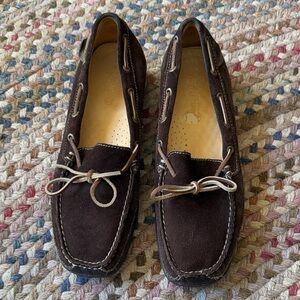 SPERRY women’s 9.5 brown suede loafers boat shoes driving mocs